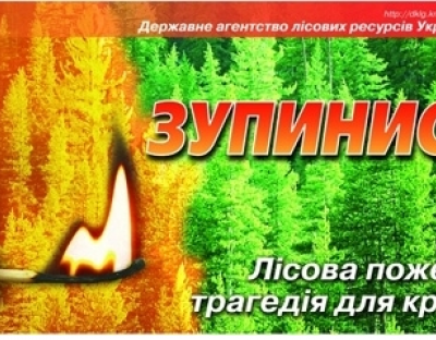 Спільними зусиллями збережемо ліс від вогню!